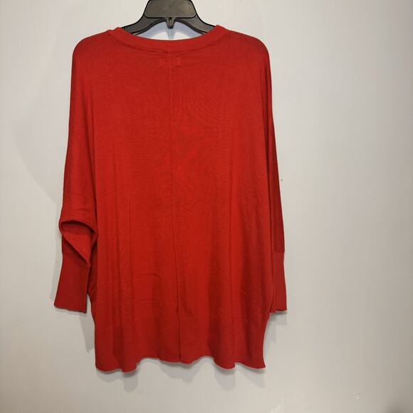 Wonderly Red Women's pullover sweater with Dolman sleeves Size SL - Picture 5 of 7